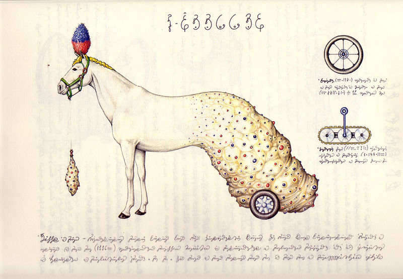 Луиджи Серафини. Codex Seraphinianus. 1981. Бумага, цветной карандаш. Собрание фонда Франко Мария Феррари, Милан